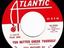 SOUL BROTHERS SIX You Better Check Yourself ATLANTIC 2456 45 NORTHERN SOUL R&B