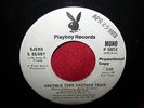 BJORN & BENNY another town another train 45 record PROMO abba playboy