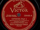 CASTELNUOVO-TEDESCO, Mario, composer and  pianist. Cipressi. Victor 16449 M-