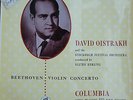 DAVID OISTRAKH / BEETHOVEN  / COLUMBIA 33 CX 1195 signed 