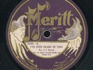 14pc78 -Black Gospel-MERITT 2203-Rev. J.C. Burnett and Sisters Smith & Cox-RARE