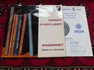 SXL2112 Ansermet Weber UK LP ExEx 1959 ED1 Blueback WBG Decca Overtures RARE 1st