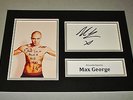 Max George Signed A4 Photo Display The Wanted Autograph Music Memorabilia + COA