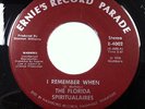 Sweet Soul/Gospel 45 - The Florida Spiritualaires - I Remember When - LISTEN
