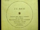 MARIE CLAIRE ALAIN bach organ concerto LP Mint- DF 730.050 Les Discophiles Mono