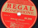 CLASSIC GLENN MILLER 78 MOONLIGHT SERENADE /SUNRISE SERENADE REGZON MR3090 E/EX+