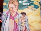 DAVID BOWIE - To Meet Bowie. LP. Very rare blue vinyl version.