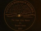 Sousa's Band (one-sided 78 rpm) THE GATE CITY MARCH   Victor Monarch 3237 G+