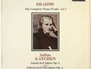 DECCA ED.1 SXL 6228 WBg BRAHMS JULIUS KATCHEN COMPLETE PIANO WORKS VOLUME 8 NM