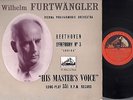 FURTWANGLER beethoven symphony 3 UK HIS MASTER'S VOICE ALP 1060 LP 33T