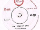 KENTRICK PATRICK Dont stay out late / Forever and ever Island WI 079 Great ska