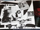 2LP GG ALLIN - DIRTY LOVE SONGS - FAN CLUB FC 032 POSTER COVER PUNK ROCK NM