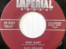 FATS DOMINO 45 Rose Mary / You Said You Love Me IMPERIAL Early R&B #T104