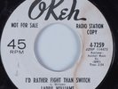 Northern Soul 45 LARRY WILLIAMS I'd Rather Fight Than Switch OKEH HEAR VG++
