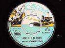 MARCIA GRIFFITHS.DON'T LET ME DOWN.REGGAEITES.PETER TOSH.UK 7