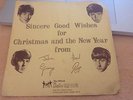 THE BEATLES -First Christmas Record- 1963 Fan Club Flexi disc /Newsletter