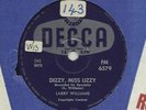 LARRY WILLIAMS  MEGA  RARE  SOUTH AFRICA  78   DIZZY MISS LIZZY