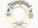 ANNETTE * Tall Paul * 45 * WHITE LABEL * 1959 #7 * DJ PROMO * Disneyland DISNEY