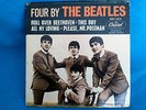 Beatles 'Four By The Beatles' Capitol Records EAP1-2121 Hard Cover Sleeve & 45