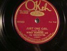 OKEH 41569- WINGY MANNONE - JUST ONE GIRL / SHE'S CRYING FOR ME  -E/E-