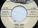 JAN & ARNIE 45 WHITE LABEL PROMO Baby Talk Jeanette Get Your Hair Done CC77