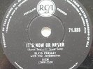 ELVIS PRESLEY It's now or never VG+ 1960 SOUTH AFRICA 78 rpm VERY RARE Glossy