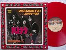KISS - I Was Made For Loving You 12'' RED VINYL MAXI NM