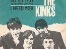 7' THE KINKS  Set me free-I need you Label PYE 45 NP 5074 ITALY ANNO 1965