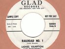 LIONEL HAMPTON Railroad No.1 GLAD 45 vibes guitar mod jazz R&B 7