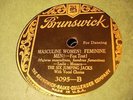 JAZZ HARRY RESER ORCH Masculine Women Feminine Men BRUNSWICK 3095