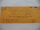 Times Square Records 45rpm DooWop List Vol. 1 No. 1 Dec., 1960 Radio Survey