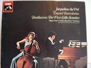 BEETHOVEN THE FIVE CELLO SONATAS DU PRE BARENBOIM EMI SLS 5042 3 LPS BOX NM RARE