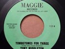 Tony Middleton 45 Tombstones For Three RARE Soul Funk Northern