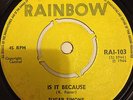 SUGAR SIMONE IS IT BECAUSE / I WANT TO KNOW RAINBOW ROCKSTEADY RARE