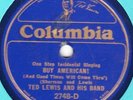 Columbia 2748D Ted Lewis Band BUY AMERICAN 1933 blue sheallac in EE+ great