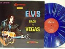 Rare Elvis Presley LP - Back In Vegas - Blue Multi-Color Vinyl - Import - Mint-