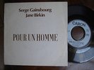 SERGE GAINSBOURG /BIRKIN/ POUR UN HOMME PROMO 1 face PARFUM CARON  EX-/EX