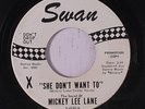MICKEY LEE LANE: She Don't Want To  45 (dj) rare Rock & Pop