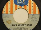 MIGHTY JOE YOUNG-AIN'T NOBODY HOME /HARD TIMES-R&B FUNK  on USA  Strong VG+