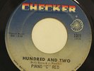 PIANO C RED-HUNDRED AND TWO /SLOW DOWN AND COOL IT-NORTHERN  on CHECKER