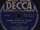78 RPM RARE JAZZ BLUES VOCAL HARLEM HAMFATS ON DECCA 7385 MUST SEE / VG++VG+++