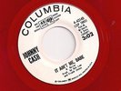 JOHNNY CASH : It Ain't Me Babe (Columbia) RED VINYL Promo 45 + PS Bob Dylan HEAR