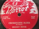 Snooky Pryor 1954 Crosstown Blues 78 Rare Blues Parrot 807 VG/VG