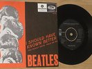 Beatles - I should Have Known Better - 1964 Swedish 45 w MINT- PS. Wings Lennon