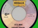 LIGHTNIN' HOPKINS Let's Move / I'm Achin' 45rpm Herald 1960
