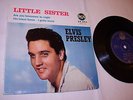 ELVIS PRESLEY Little Sister FRANCE EP 1960s PETIT TROU