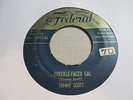 TOMMY SCOTT Freckle Face Gal 45 FEDERAL hillbilly bop 50s VG plays well