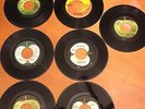 BEATLES & APPLE RECORDS - SET OF 7 45 RPM RECORD SINGLES