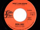 Modern Soul 45 RON SHY Don't You Know/Didn't Mean To Break Your Heart HEAR Rare