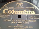 EARL BURTNETT & ORCH 78rpm Song Of The Wanderer Road To Mandalay COLUMBIA 787D M